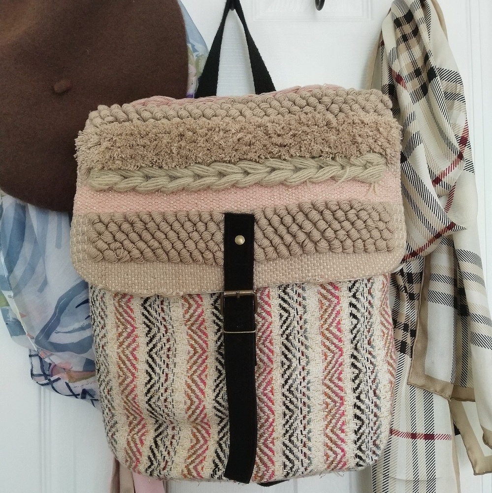 cute multicolor pastel backpack